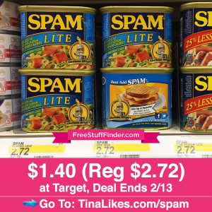 $1.40 Spam at Target | Free Stuff Finder Instagram Quick Link