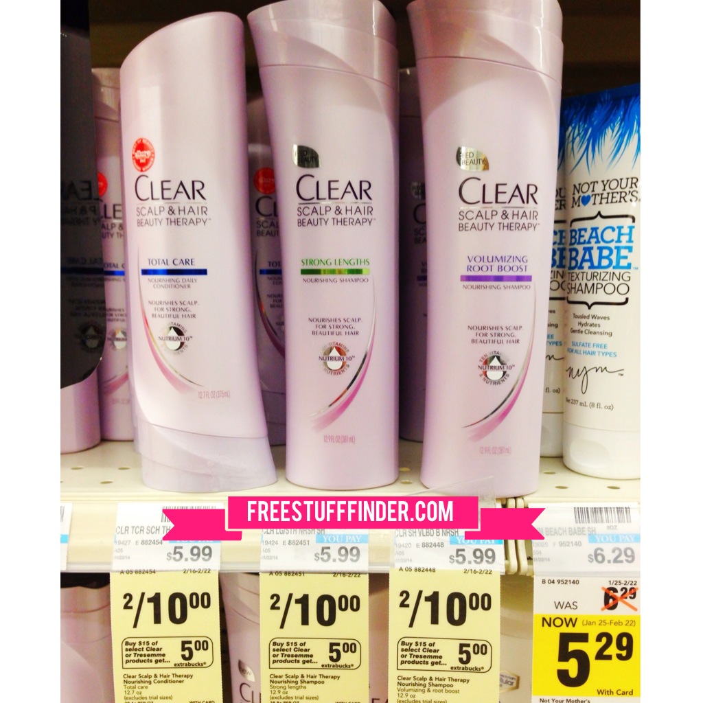 Deal 0.83 Clear Shampoo and Conditioner at CVS (Week 2/16)