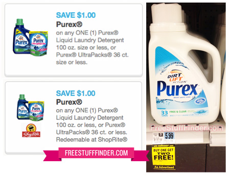 *HOT* New $1 00 Off Purex Laundry Coupons (6 More Prints )