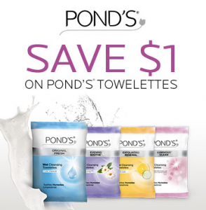 New $1.00 Off One Pond's Towelettes Coupon