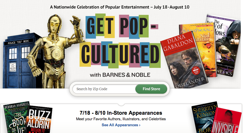 Free Get Pop Cultured Events At Barnes Noble