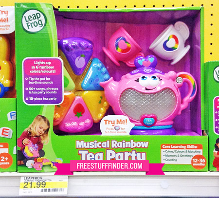 leapfrog musical rainbow tea set deluxe