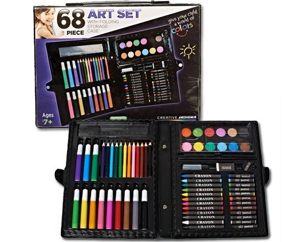 99 (Reg $30) 68-Piece Art Set w/ Storage Case + Free Shipping 