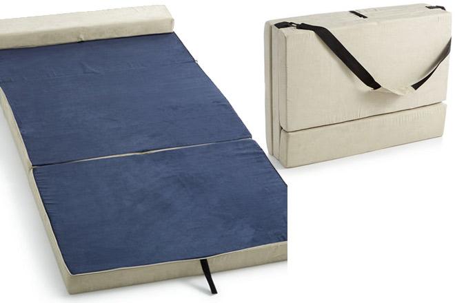 homedics crash pad fold out mattress