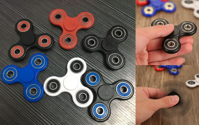 $2.09 Fidget Toy Triangle Hand Spinner Finger Gyro + FREE 