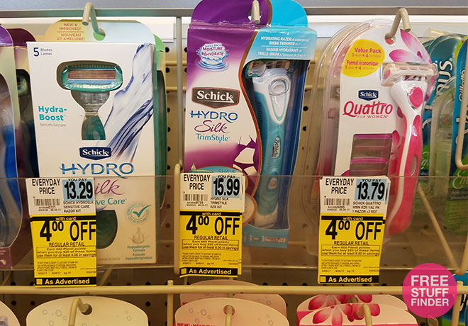 schick quatro refill womans razor printable coupon 2017