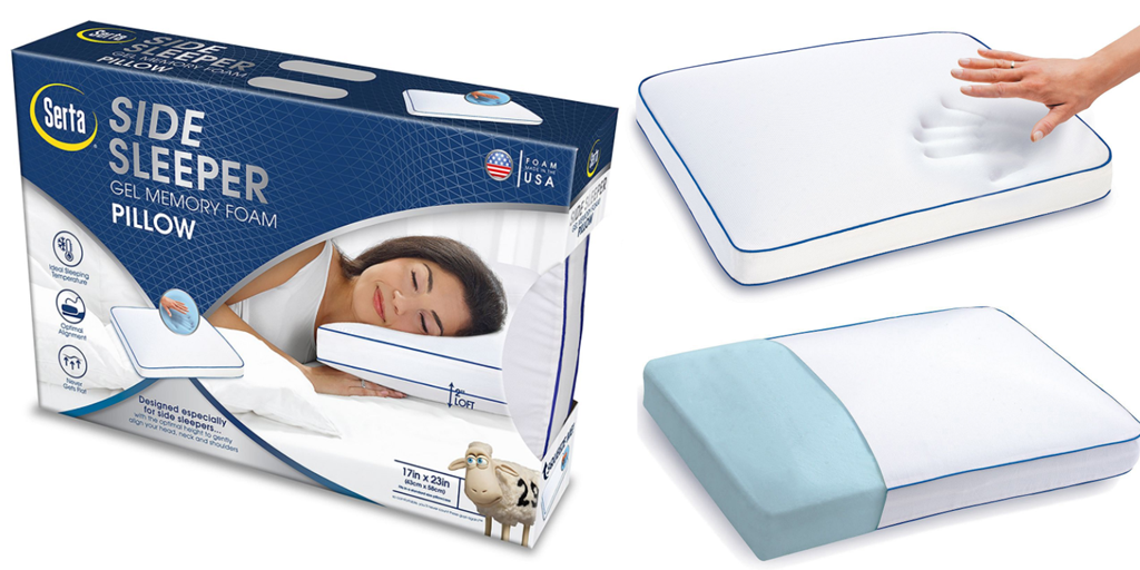 14 98 Reg 30 Serta Gel Memory Foam Side Sleeper Pillow Free