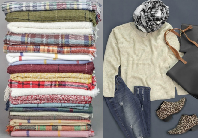 2 for $18 Blanket Scarves + FREE Shipping (ONLY $9 Each!)