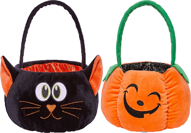 plush halloween treat bags