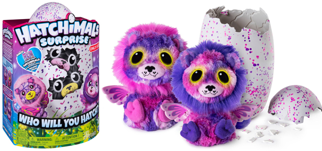 hatchimals talking twin surprise plush