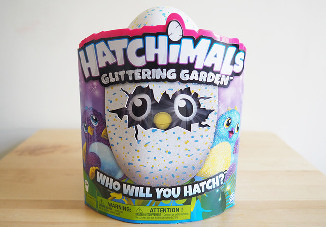 hatchimals glittering garden sound clip on