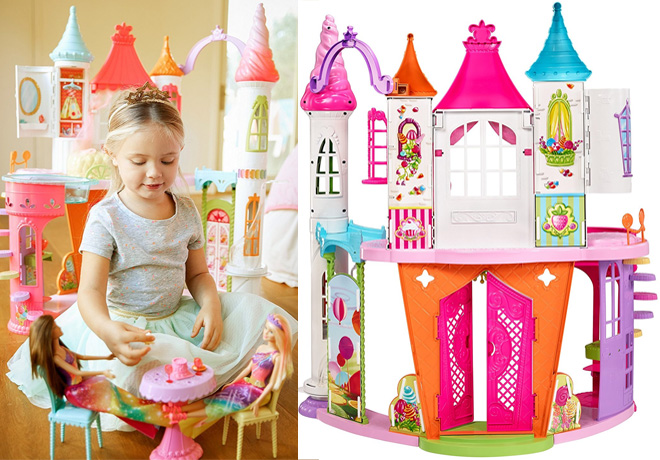 wooden barbie castle