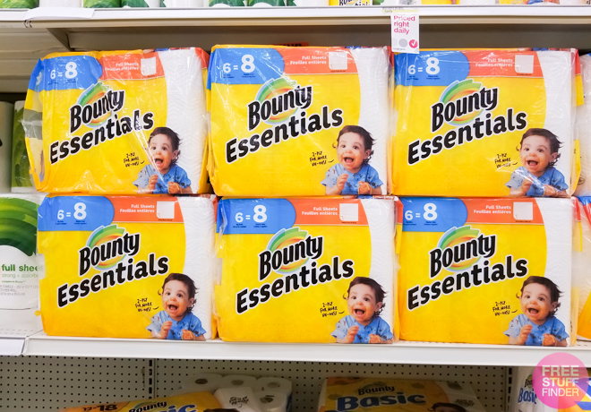 Bounty Essentials Paper Towels 6-Pack for Only $2.24 at Walmart (JUST