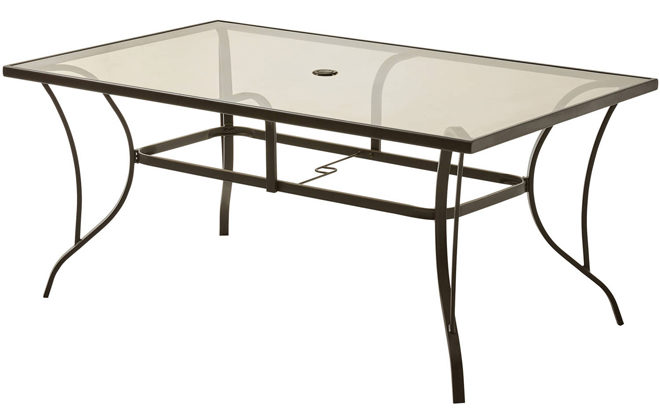 Mainstays Outdoor Dining Table Only 44 67 Regularly 119 Free