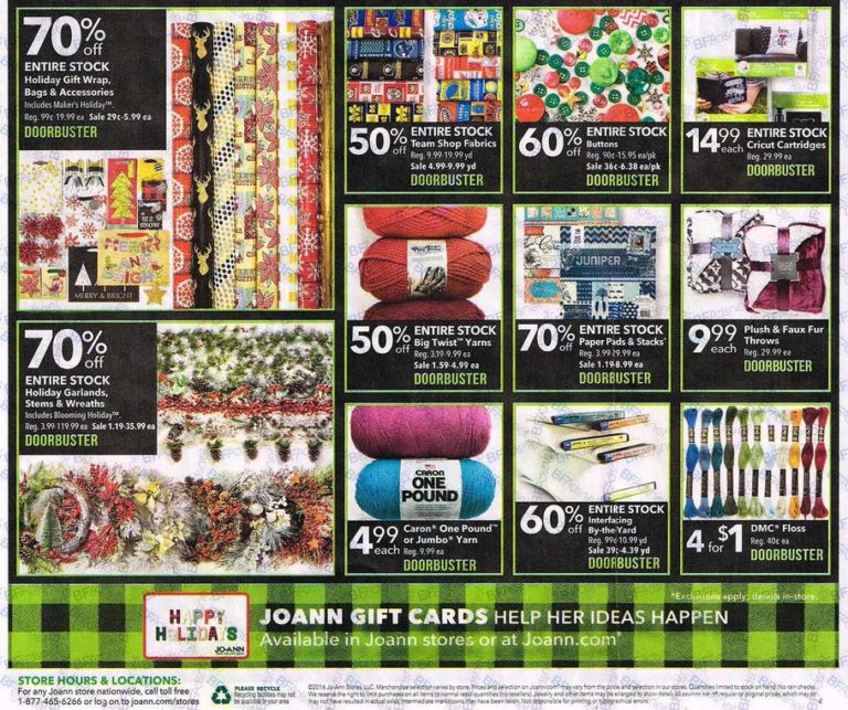 Joann Fabrics Black Friday Ad 2016