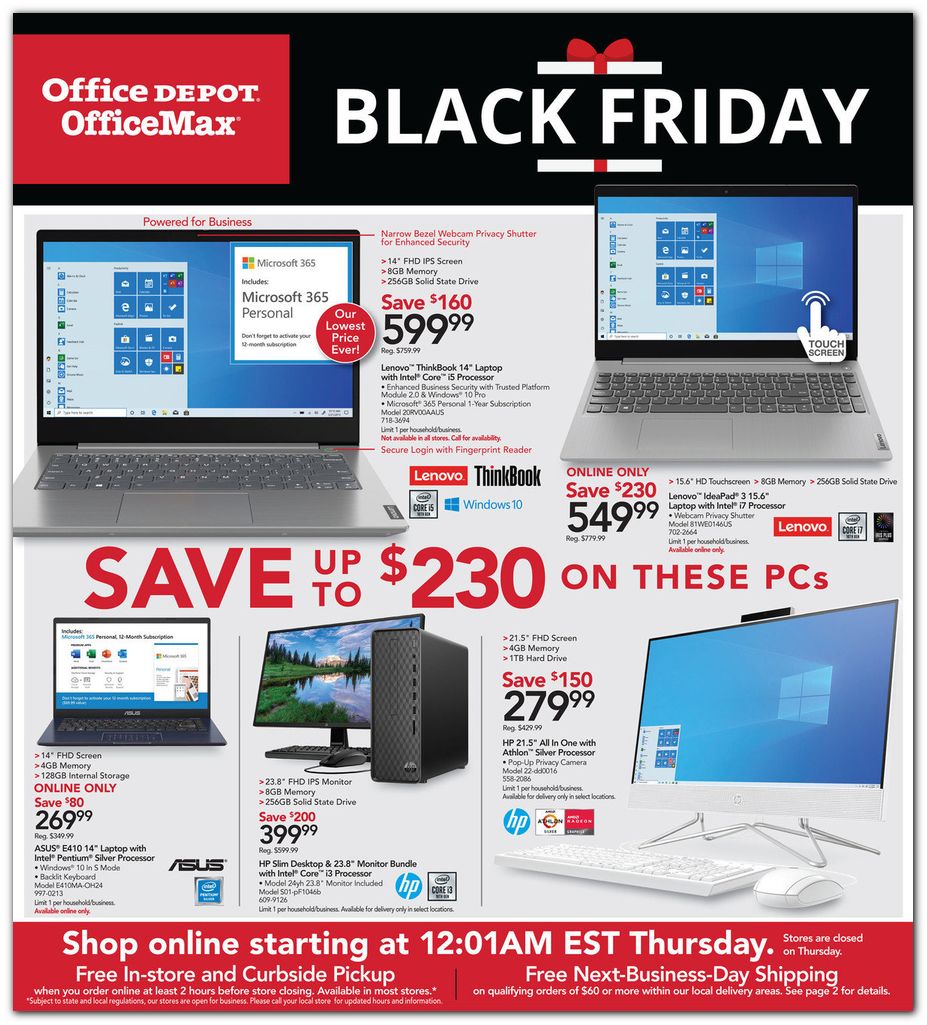 Office Depot and OfficeMax Black Friday Ad 2020 | Black Friday Ads