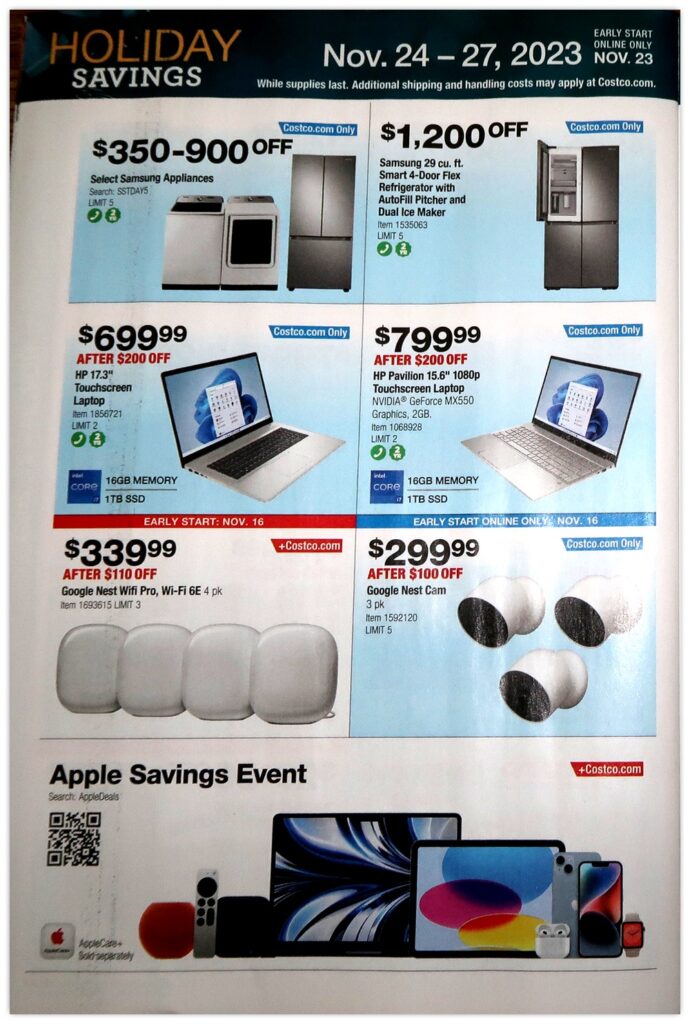 Costco Black Friday Ad 2023