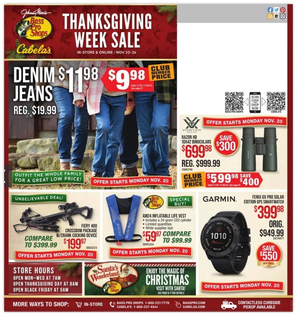 Bass Pro Shops & Cabela’s Black Friday Ad 2023