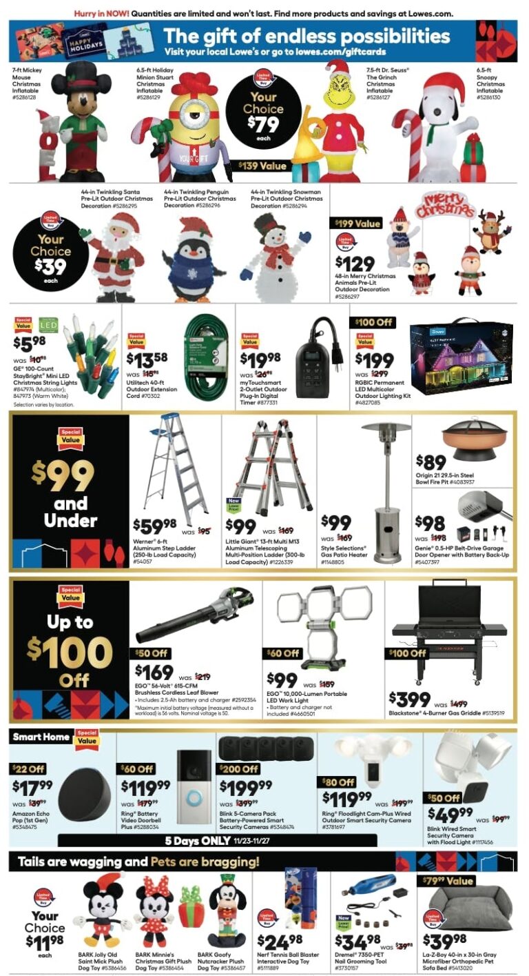 Lowe’s Black Friday Ad 2023