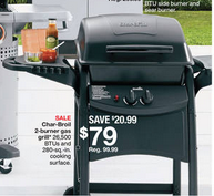 $69.00 (Reg $100) 2-Burner Gas Grill at Target