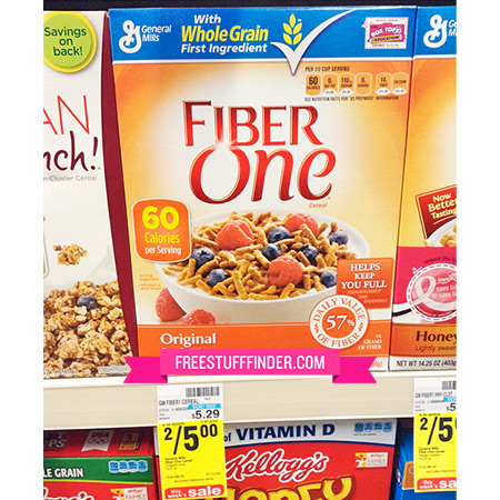 $1.28 (Reg $5.29) Fiber One Cereal at CVS