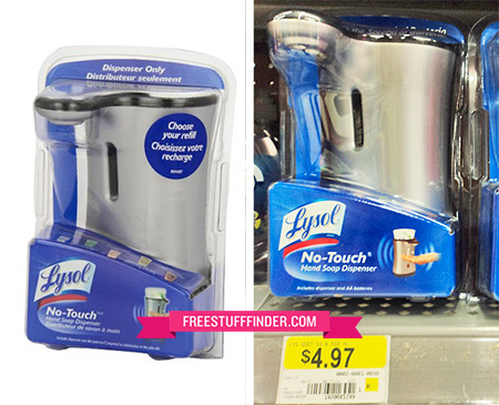 $0.97 Lysol No-Touch Hand Soap Dispenser at Walmart