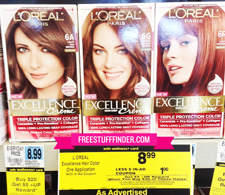 $1.99 (Reg $8.99) L'Oreal Excellence Hair Color at Rite Aid