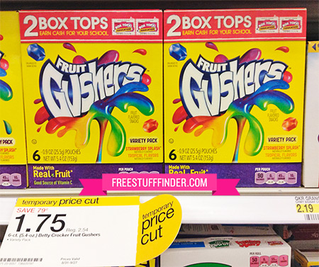 $1.25 (Reg $2.54) Betty Crocker Fruit Gushers At Target | Free Stuff Finder