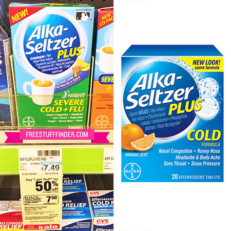 $2.79 (Reg $7) Alka-Seltzer Plus Cold & Flu at CVS