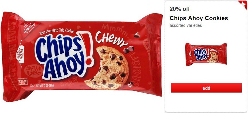 $1.93 (Reg $2.54) Chips Ahoy Cookies at Target