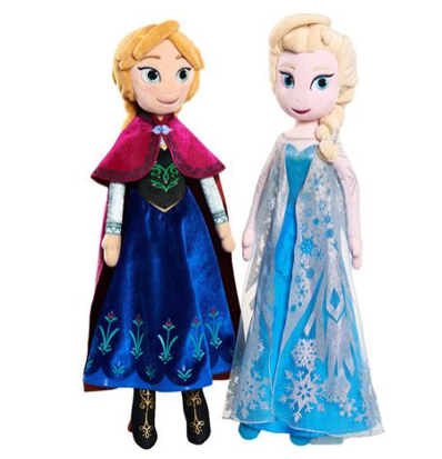 *HOT* 24″ Frozen Anna & Elsa Plush Dolls ONLY $10!