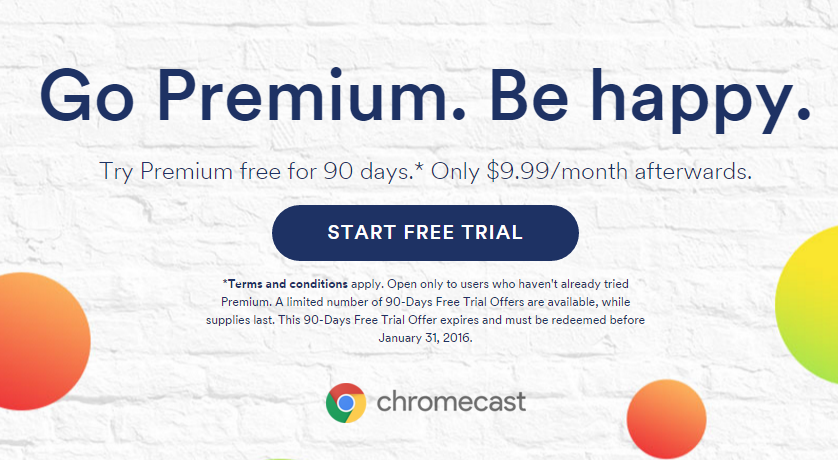 spotify free premium trial