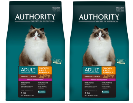 authority hairball control cat food