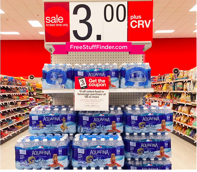 2.28 (Reg 5) Aquafina 24Pack Bottled Water at Target Free Stuff Finder