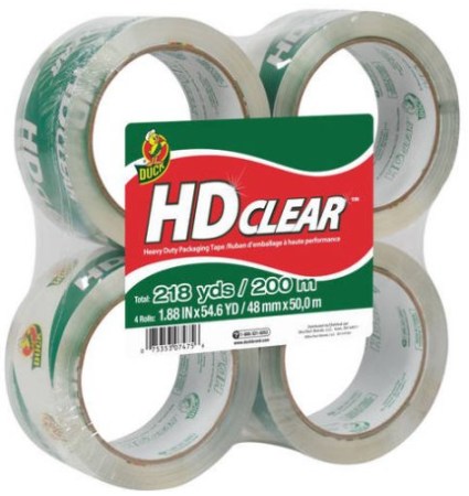 62 Per Roll Duck Brand Packaging Tape + FREE Pickup - Free Stuff ...