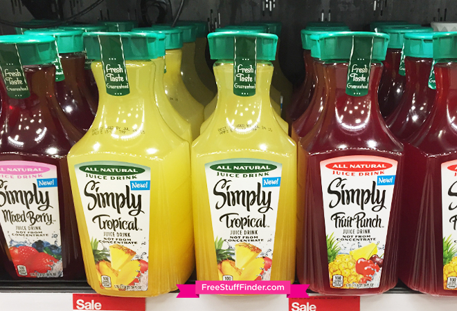 $1.50 (Reg $2.50) Simply Drinks & Ades at Target