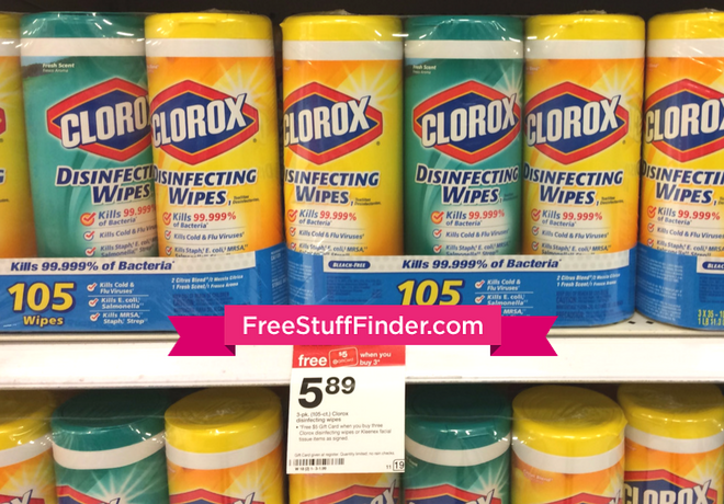 $3 (Reg $6) Clorox Disinfecting Wipes 3-Pack at Target (Only $1 Per  Canister!) | Free Stuff Finder