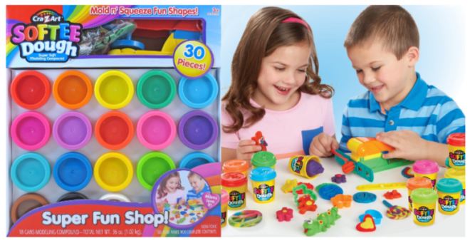 $9.97 (Reg $20) Cra-Z-Art Super Rainbow Softee Dough Color Pack Set