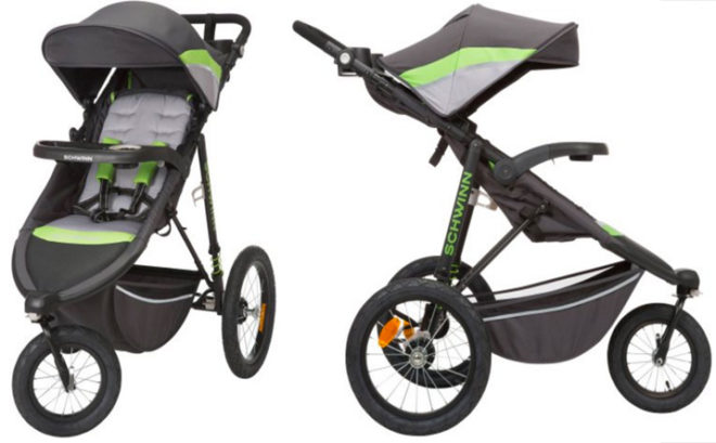 schwinn interval jogger stroller green