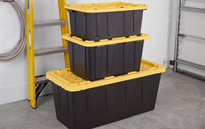 27-Gallon Storage Tote JUST $6.97 at Home Depot (Today Only) – In ...