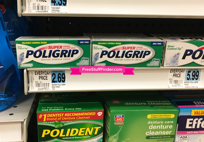 *HOT* $0.34 (Reg $2.69) Super Poligrip Denture Adhesive at Rite Aid