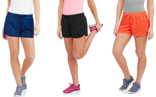 athletic works women's mesh shorts