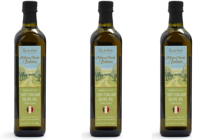 FREE Bottle of Marca Verde Italian Olive Oil ($20 Value)