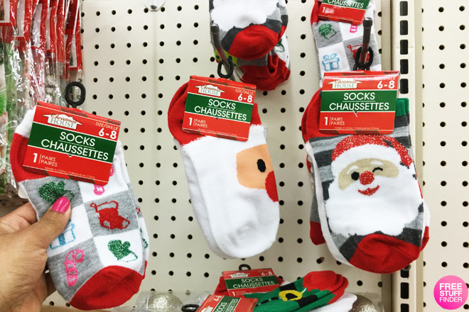 dollar tree holiday socks