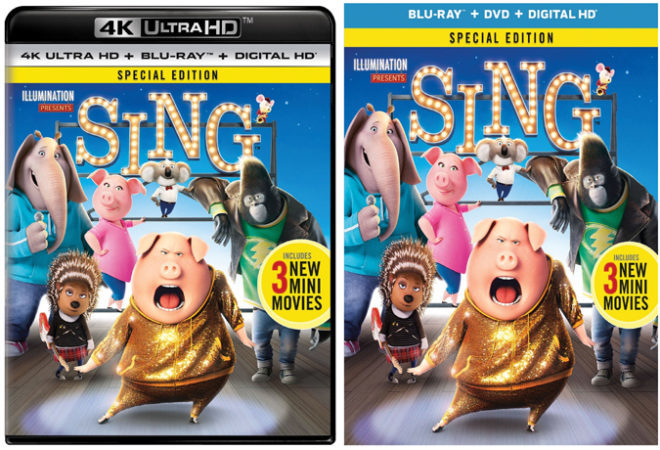 $10 (Reg $23) Sing Blu-Ray + DVD + Digital