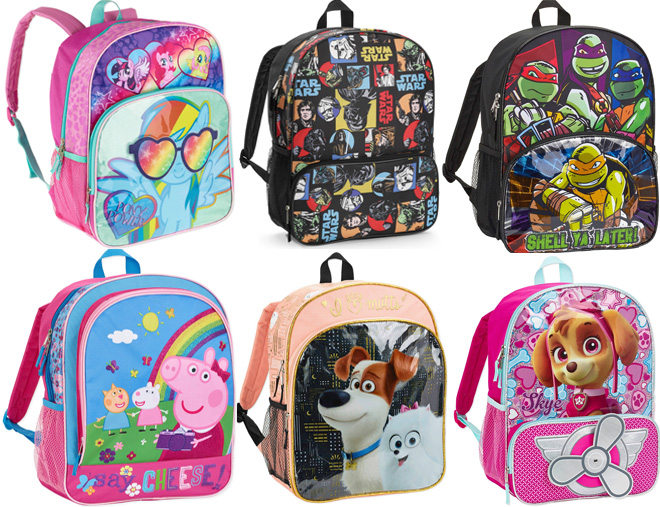Kids Character Backpacks ONLY $3.74 Each + FREE Shipping – Multiple ...