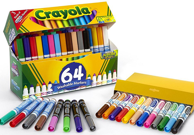 Amazon: Crayola Washable 64-Count Markers Just $6.62 (Reg $20)