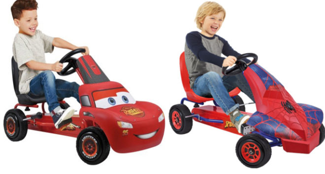 Spider-Man or Lightning McQueen Go Kart for ONLY $59 + FREE Shipping at   | Free Stuff Finder