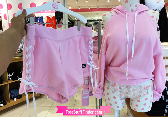 victoria secret pink shorts outfit