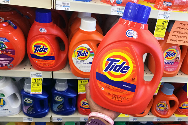 Tide & Gain Liquid Laundry Detergent for JUST $5.94 at CVS (Regularly $16)